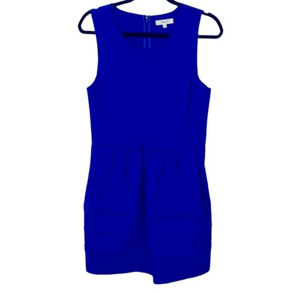 Madewell Silhouette Scuba Dress Royal Blue Women’s Size Large - Picture 2 of 8